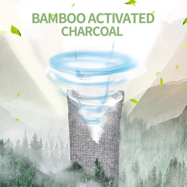 Alt view image 4 of 7 - Bamboo Charcoal Air Purifying Bag,Activated Charcoal Odor Absorber for Shoe