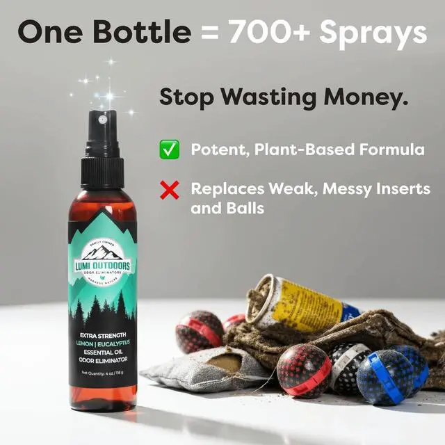 Alt view image 3 of 7 - Natural Shoe Deodorizer Spray - Odor Eliminator