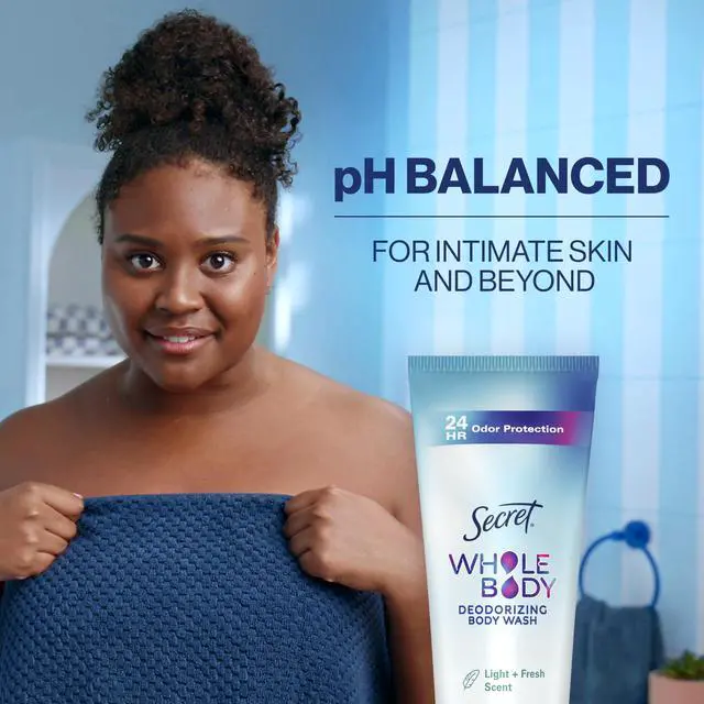 Alt view image 5 of 7 - Feminine Wash, 24 HR Deodorizing Feminine Body Wash for Women, Removes 6x Causes of Odor, PH Balanced, Safe to Use Everywhere, Light & Fresh, 8.0 oz, (Pack of 2)