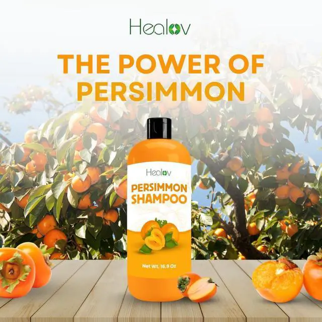 Alt view image 2 of 7 - Persimmon Shampoo for Odor Control Purifying Deodorizing Shampoo for Eliminating Odor Scalp & Hair Care for Men, Women & Kids Gentle Persimmon Soap Cleanser for Fresh Smelling Hair & Scalp