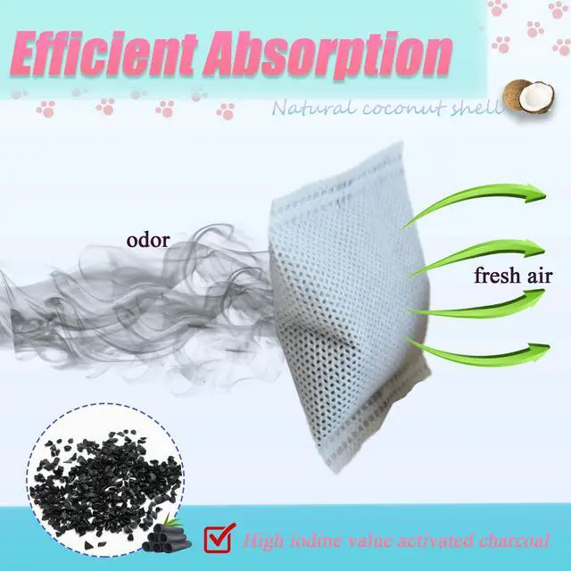 Alt view image 4 of 7 - 12 Pack Universal Odor Eliminator for Hooded Cat Litter Box