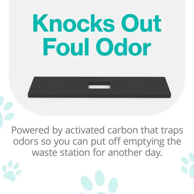 Alt view image 3 of 6 - Activated Carbon Filter - Pet Odor Eliminator for Home, Litter Box, & Trash Can - Odor Absorber for Strong Odor - Lasts Up to 3 Months - For Pet Waste Station