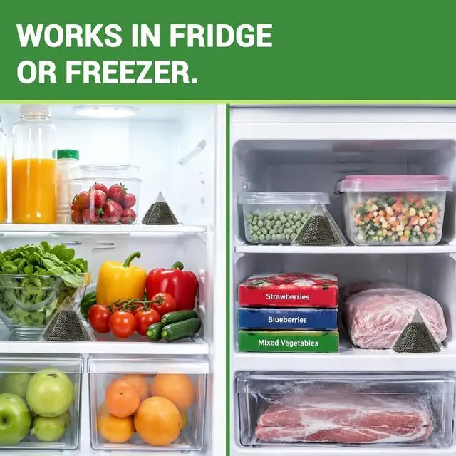 Alt view image 5 of 7 - Refrigerator Deodorizer, Activated Carbon Odor Absorber, Fridge, 10 Packs