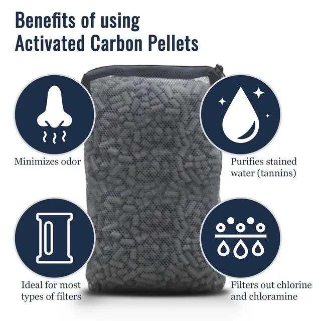 Alt view image 2 of 6 - 10 oz (300g) Activated Carbon, for Cat Litter Box Deodorizer, Remove Urine Odor, Filter Media Large Pellets for Filtration, Saltwater & Freshwater Fish Aquariums, Air Purifier