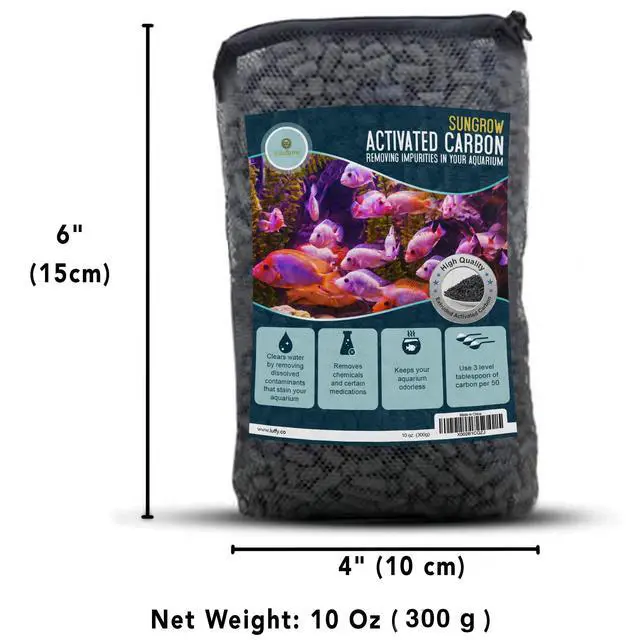 Alt view image 6 of 6 - 10 oz (300g) Activated Carbon, for Cat Litter Box Deodorizer, Remove Urine Odor, Filter Media Large Pellets for Filtration, Saltwater & Freshwater Fish Aquariums, Air Purifier