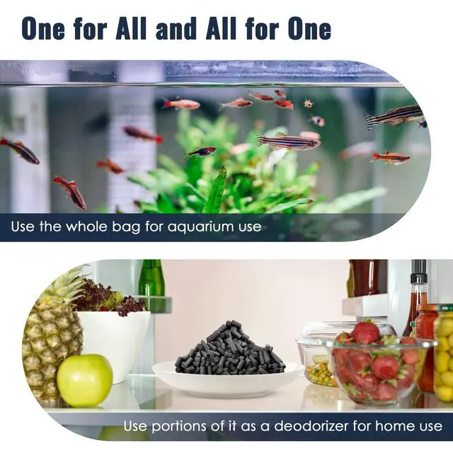 Alt view image 5 of 6 - 10 oz (300g) Activated Carbon, for Cat Litter Box Deodorizer, Remove Urine Odor, Filter Media Large Pellets for Filtration, Saltwater & Freshwater Fish Aquariums, Air Purifier