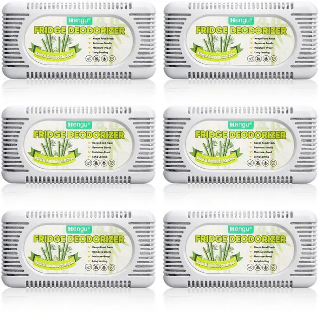 Main image of Fridge Deodorizer 6 Pack Activated Charcoal Refrigerator Deodorizer