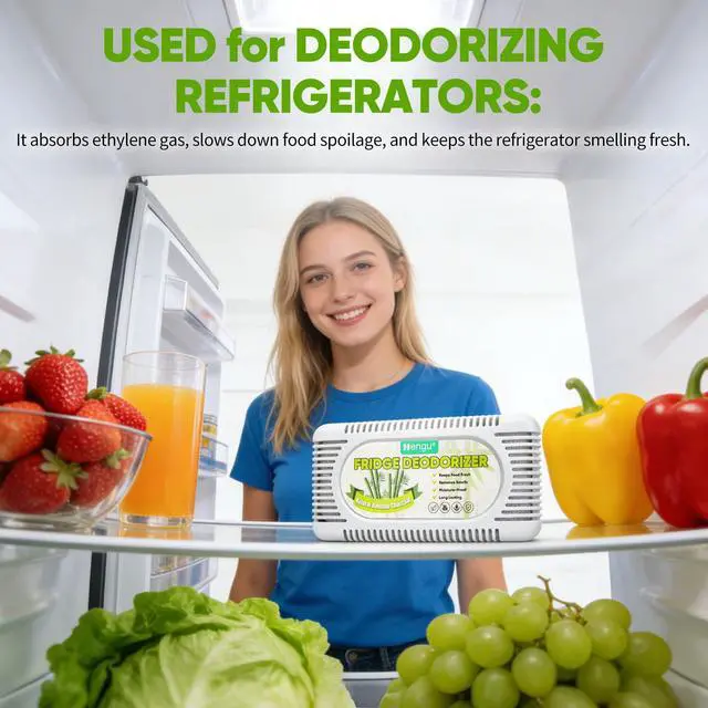 Alt view image 4 of 7 - Fridge Deodorizer 6 Pack Activated Charcoal Refrigerator Deodorizer