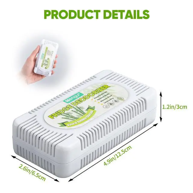 Alt view image 7 of 7 - Fridge Deodorizer 6 Pack Activated Charcoal Refrigerator Deodorizer