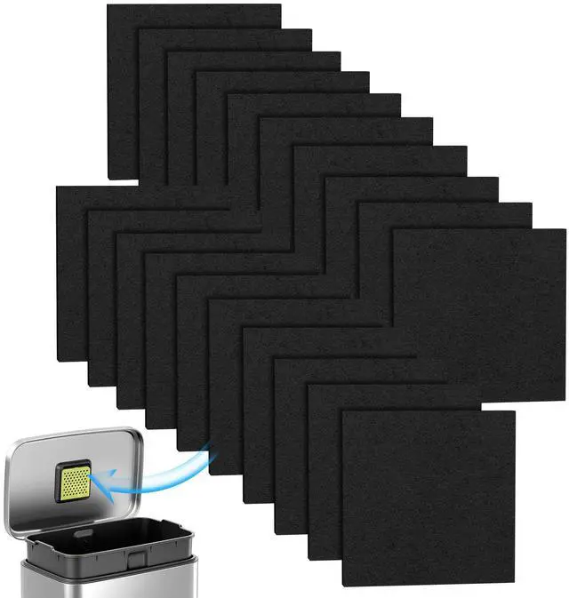 Main image of 20 Packs Trash Can Odor Absorbing Filter Refills for EKO Garbage Cans and Compost Bin, Activated Charcoal Deodorizer, Activated Carbon Filter, Odor Absorber