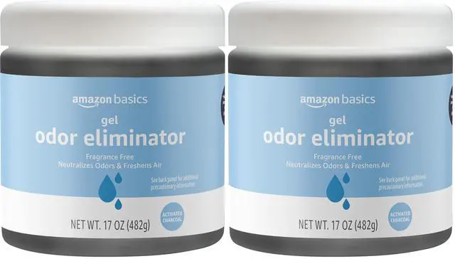 Main image of Odor Eliminator, Gel, Activated Charcoal | Fragrance Free | 17 Oz | Pack of 2