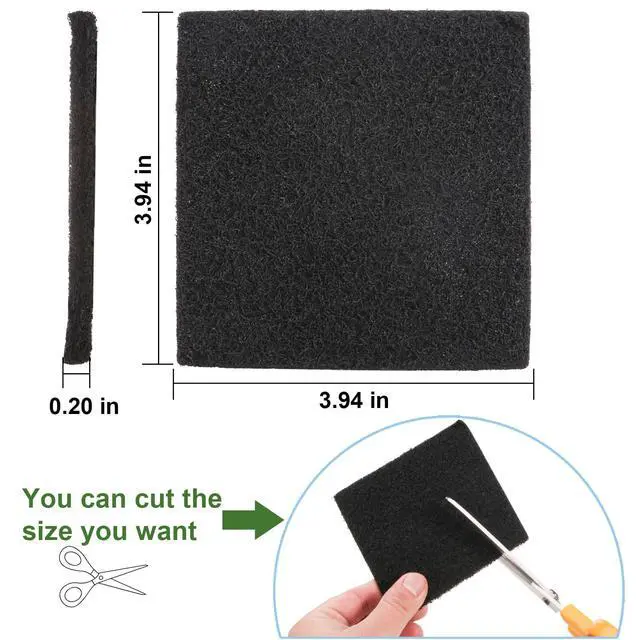Alt view image 3 of 7 - 15 Pack Trash Can Odor Filter Refills for Trash Can and Compost Bin, Activated Charcoal Deodorizer Sheets for Indoor Kitchen Compost Bucket Countertop and Recycle Bin, Square 3.9 Inch