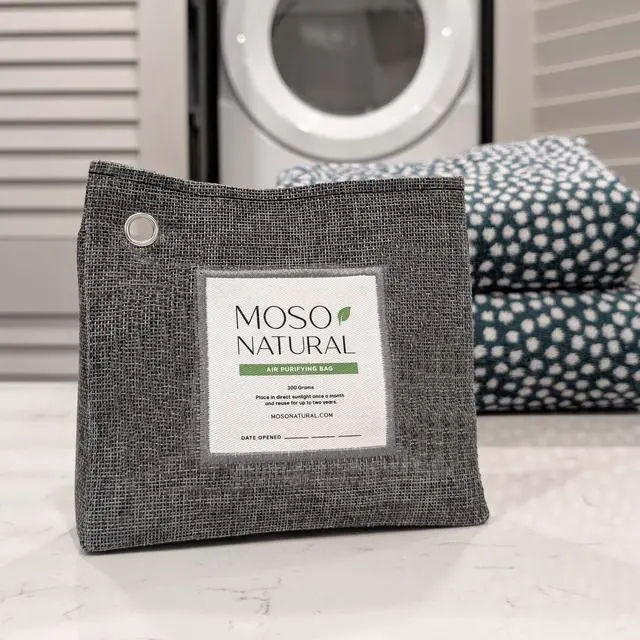 Alt view image 3 of 7 - Air Purifying Bag 300g, Premium Charcoal Odor Absorber & Deodorizer for Closets, Bathrooms & Small Spaces Lasts 2 Years, Pet Odor Eliminator for Home, Unscented Bamboo Charcoal Bag