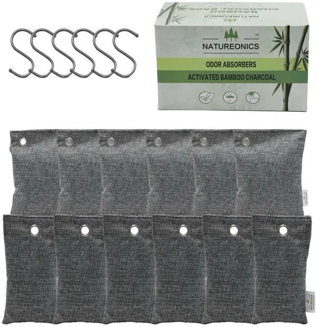 Main image of Charcoal odor absorber, Charcoal Air Purifying Bags, Odor Absorber, Air Purifying Bags for Home, Closet Air Freshener, Odor Eliminator for Car, Shoes & Gym bags. Premium Qulity and a Large Quantity.