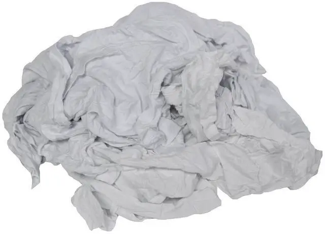Alt view image 2 of 5 - 10432 4lb Compressed Box SuperTuff White T-Shirt Knit Rags, 5