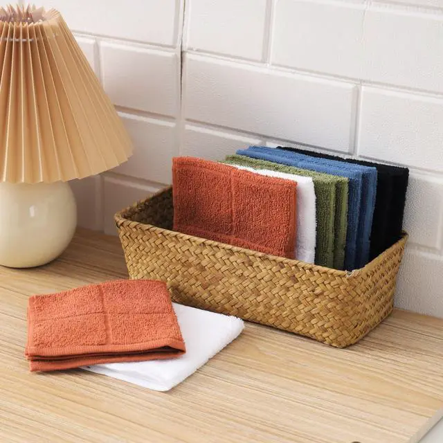 Alt view image 7 of 7 - Dishcloths Kitchen Highly Absorbent Dish Rags 100% Cotton Dish Cloths for Washing Dishes, Cleaning (11 x 11 Inches, 24 pcs, White)