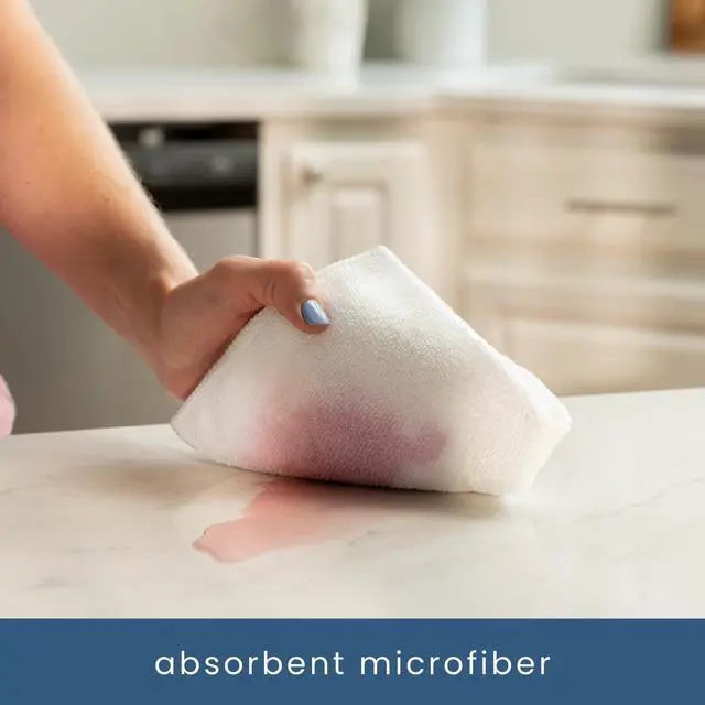 Alt view image 2 of 7 - Microfiber Cleaning Cloth, 50 Pack, 11.5" x 11.5", White