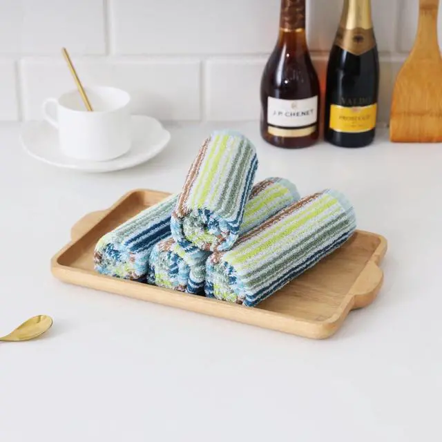 Alt view image 5 of 7 - Kitchen Dishcloths for Washing Dishes, Ultra Absorbent Dish Rags, Cotton Cleaning Cloths Pack of 8, 12x12 Inches (mix-1, 12x12 inch)
