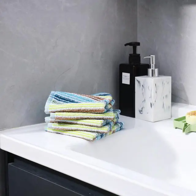 Alt view image 7 of 7 - Kitchen Dishcloths for Washing Dishes, Ultra Absorbent Dish Rags, Cotton Cleaning Cloths Pack of 8, 12x12 Inches (mix-1, 12x12 inch)