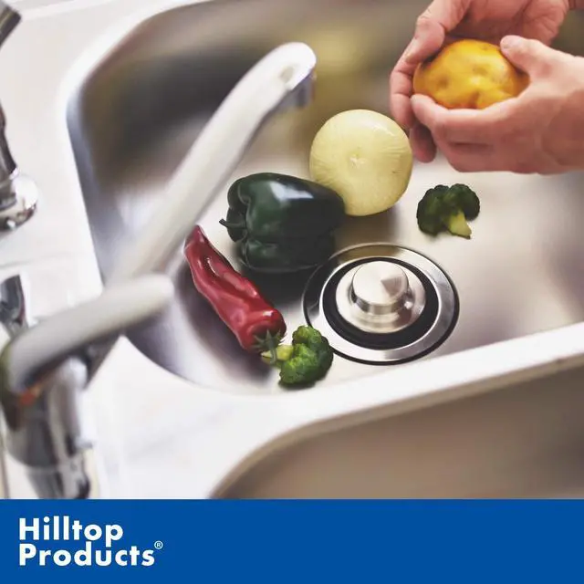 Alt view image 3 of 4 - 3 3/8 inch (8.57 cm) - Kitchen Sink Stopper Stainless Steel Garbage Disposal Plug Fits Standard Kitchen Drain Size of 3 1/2 inch (3.5") Diameter