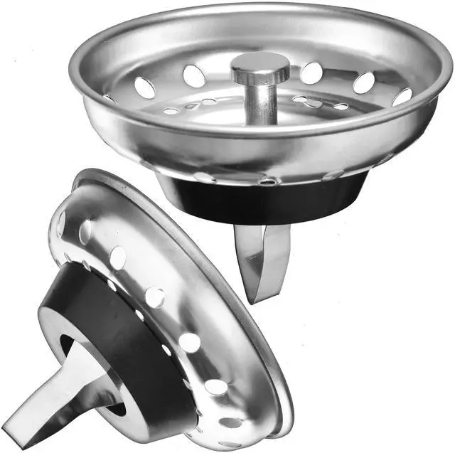 Main image of 2 Pack Kitchen Sink Strainer and Stopper Combo Basket Replacement