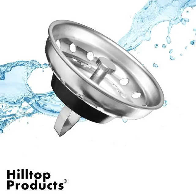 Alt view image 5 of 6 - 2 Pack Kitchen Sink Strainer and Stopper Combo Basket Replacement