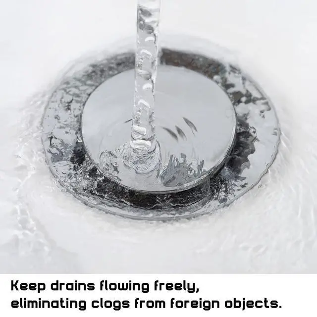 Alt view image 3 of 6 - 2 Hole Pop Up Stoppers, Chrome Bathroom Sink Stopper fits Most Pop Up Drain Design, 4-1/2 Inch Tall, 1-3/8 Inch Cap Diameter, with Gasket Seal, Compatible with PF WaterWorks PF0240 (6 Pack)