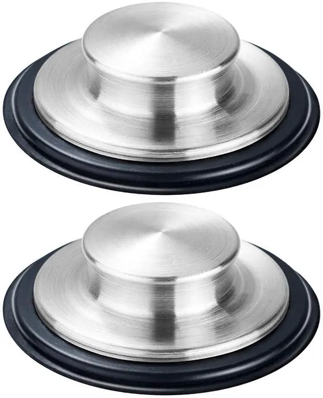 Main image of 2PCS Kitchen Sink Stopper - Stainless Steel, Large Wide Rim 3.35" Diameter