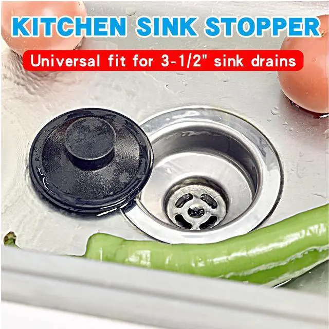 Alt view image 4 of 7 - 3-1/2" Kitchen Garbage Disposal Stopper Universal Drain Plug