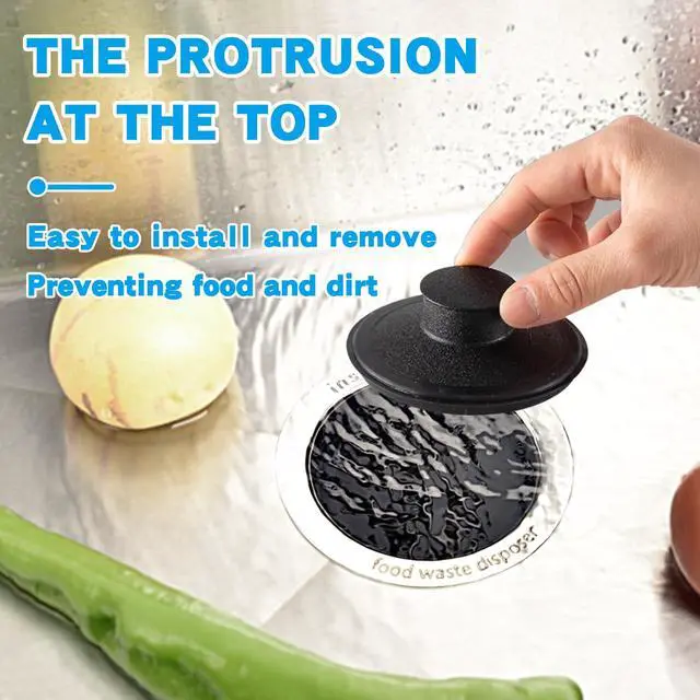 Alt view image 5 of 7 - 3-1/2" Kitchen Garbage Disposal Stopper Universal Drain Plug