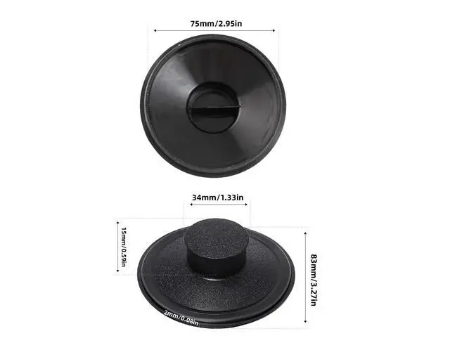 Alt view image 6 of 7 - 3-1/2" Kitchen Garbage Disposal Stopper Universal Drain Plug