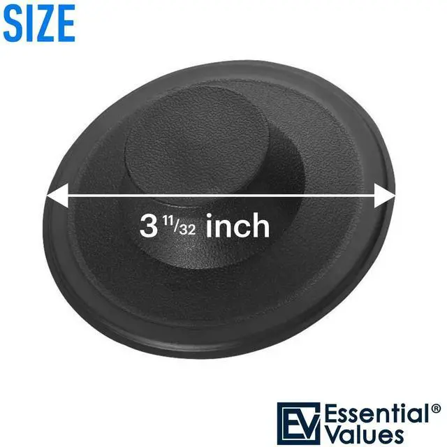 Alt view image 6 of 6 - Kitchen Sink Stopper - Drain Stopper Kitchen Sink Plug - Black Plastic Cover Cap Compatible with Kohler Insinkerator Waste King & Others