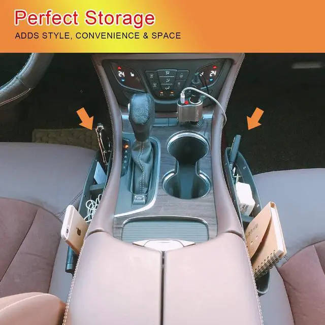 Alt view image 5 of 7 - 2 Set Car Seat Gap Organizer, Car Seat Gap Filler