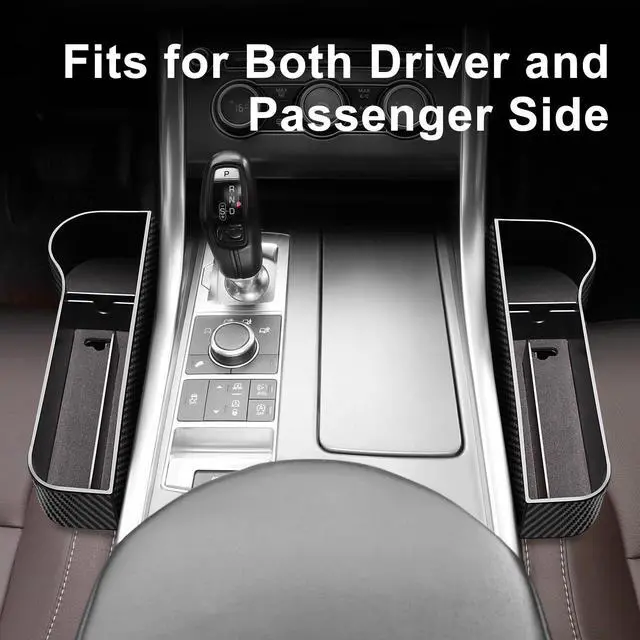 Alt view image 6 of 7 - Car Seat Gap Filler Organizer, 2 Pack Car Console Organizer with Cup Holder