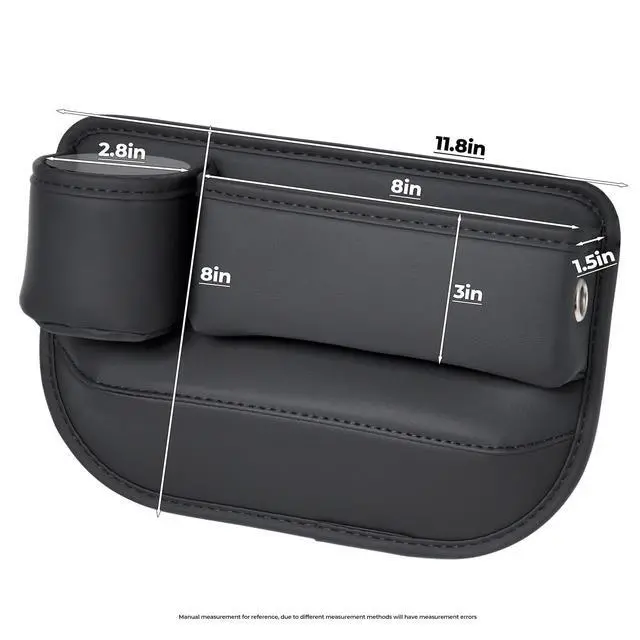 Alt view image 7 of 7 - Anti-Drop Car Seat Gap Filler Organizer, Premium Leather Console Organizer, Easy Access to Phone/Keys, Universal Fit for Car SUV Truck Multi-Purpose Essentials Organizer(2PC)