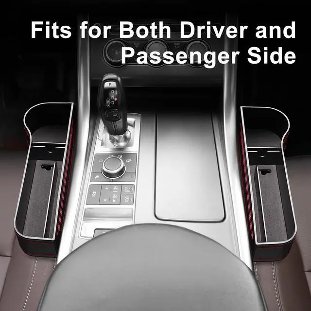 Alt view image 6 of 7 - Car Seat Gap Filler Organizer, 2 Pack Car Console Organizer with Cup Holder