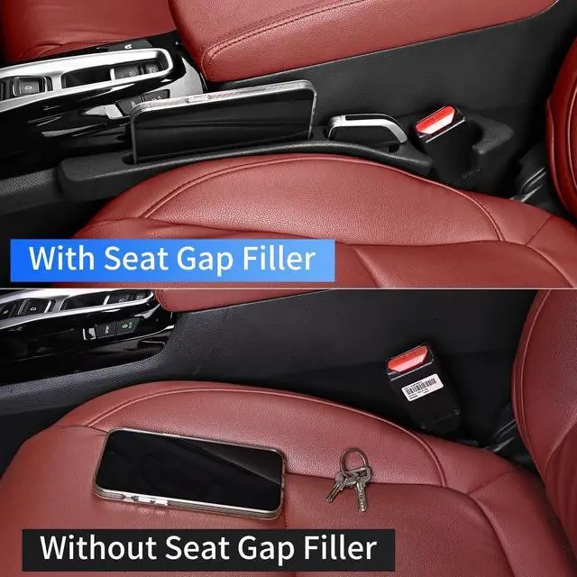 Alt view image 6 of 7 - Car Seat Gap Filler, Organizer Between Seat and Centre Console
