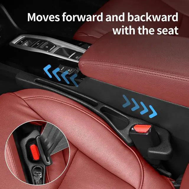 Alt view image 7 of 7 - Car Seat Gap Filler, Organizer Between Seat and Centre Console