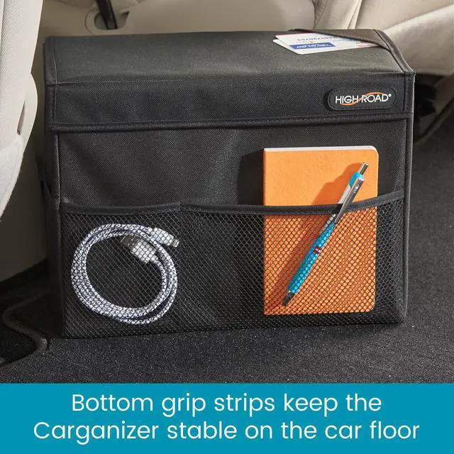 Alt view image 7 of 7 - Carganizer Car Storage Bin with Lid for Front Seat, Back Seat or Trunk