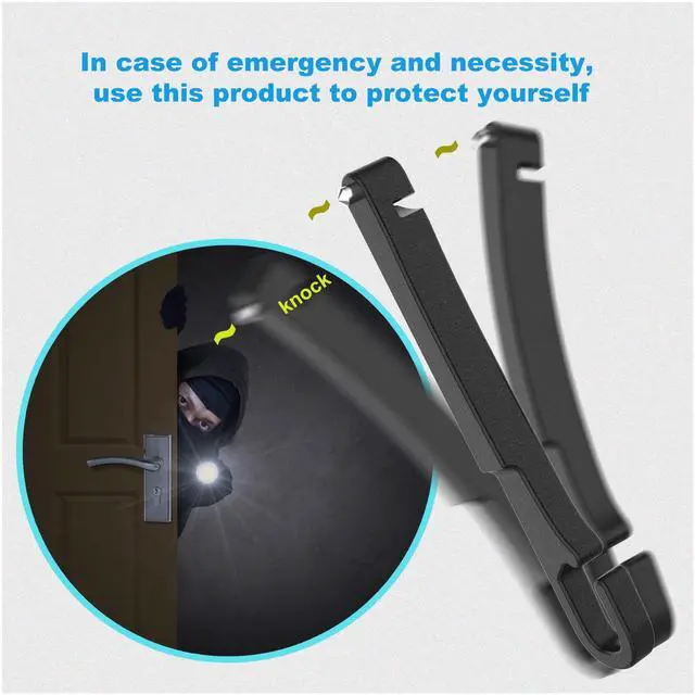 Alt view image 6 of 7 - Car Seat Gap 2pk Filler with Storage, Hook & Emergency Glass Breaker
