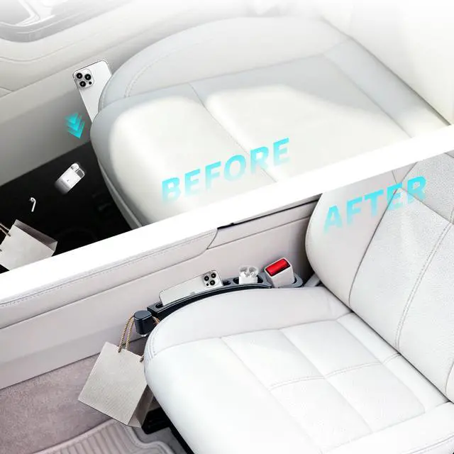 Alt view image 4 of 6 - Car Seat Gap Filler 2PCS, Storage Organizer Prevents Items from Falling