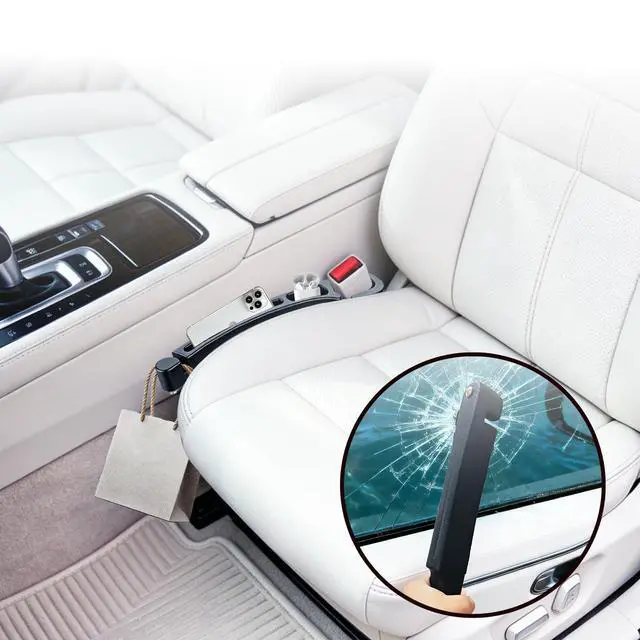 Alt view image 6 of 6 - Car Seat Gap Filler 2PCS, Storage Organizer Prevents Items from Falling