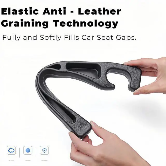Alt view image 7 of 7 - Car Seat Gap Filler, 2-Pack No-Drop Seat Side Gap Seam Filler Organizer with Phone Holder, Universal Fit Fill The Gap Between Seat & Console, Perfect for Car, SUV, Truck