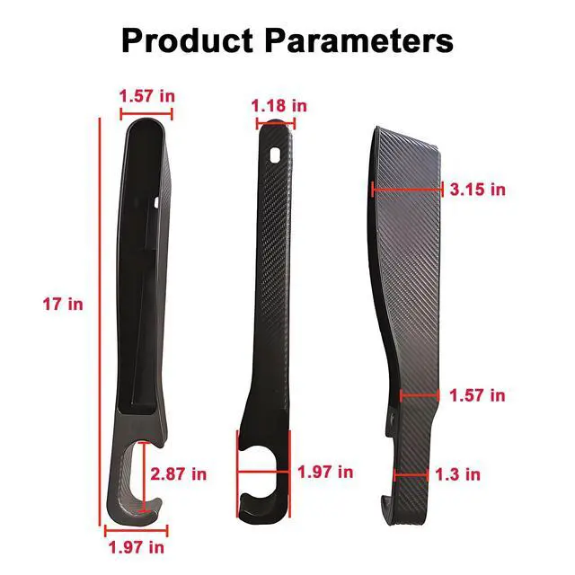 Alt view image 6 of 7 - 2 PCS Car Seat Gap Filler, Seat Gap Filler with Black-Carbon Fiber Texture for Cars SUV Trucks, Console Side Gap Organizer Storage Box with Charge Cable Hole, Fit for 1.2 Inches Seat Console Gap