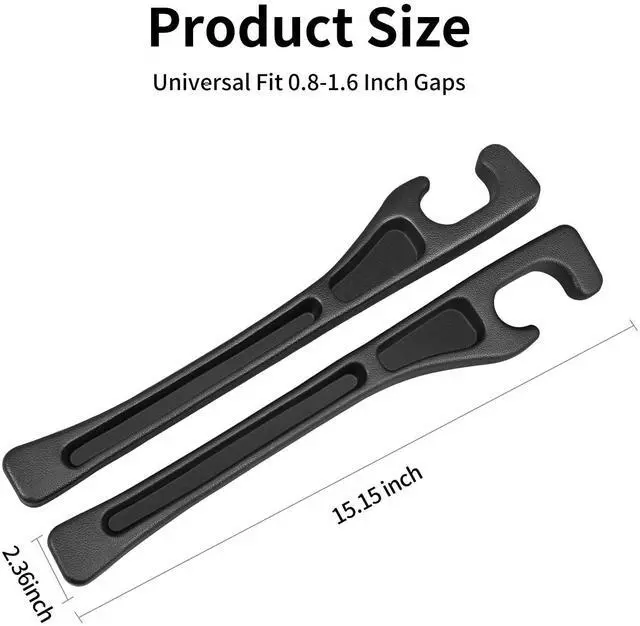 Alt view image 2 of 7 - Car Seat Accessories, Car Seat Gap Filler, Car Organizers and Storage with Phone Holder, Car Interior Accessories Fit Sedan SUV Truck -2PCS Black