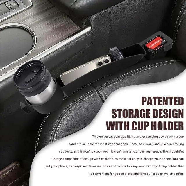 Alt view image 4 of 7 - Car Seat Gap Plug with Storage Slot, Car Seat Gap Filler, 2PCS