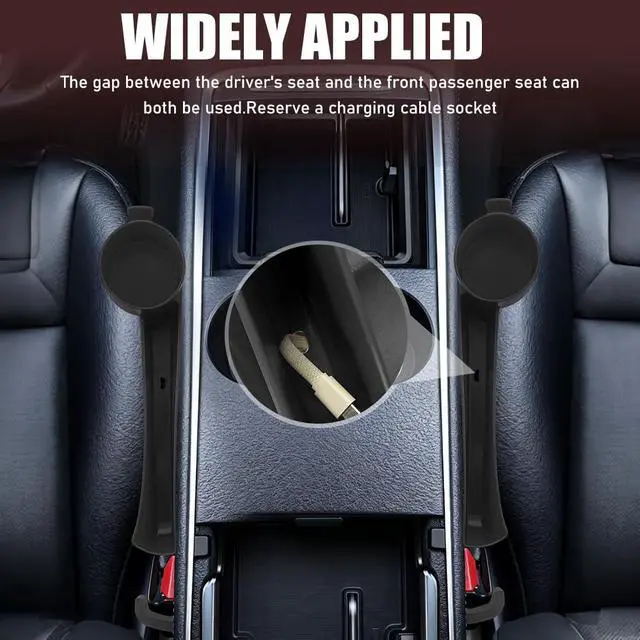 Alt view image 5 of 7 - Car Seat Gap Plug with Storage Slot, Car Seat Gap Filler, 2PCS