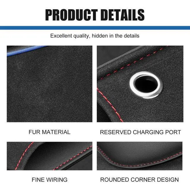 Alt view image 3 of 6 - Car Seat Gap Filler Organizer, Leather Seat Storage Box with Cable Port, Anti-drop Multi-functional Center Console Organizer for Phone Key Card, Side Gap Filler for Most Cars (Black)