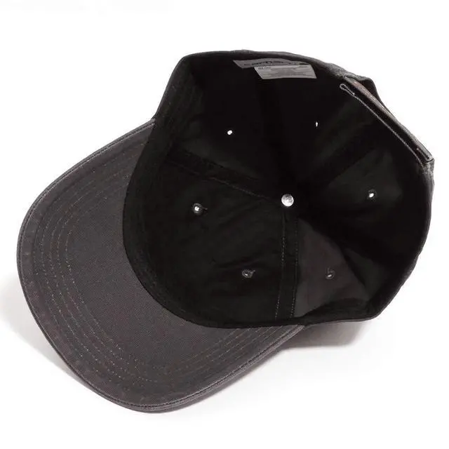 Alt view image 5 of 5 - Men's Canvas Cap, Black, One Size