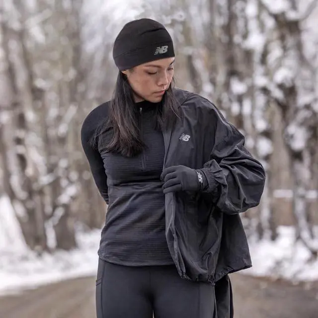 Alt view image 4 of 7 - Lightweight Running/Athletic Skullcap Hat, Beanie, Cap Black